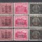 ROMANIA 1941 LP 143 I LP 143 II LP 143 III FUNDATIA CAROL I + SUPRATIPAR CERNAUTI + SUPRATIPAR CHISINAU SERII COMPLETE SARNIERA
