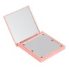 Oglinda Voiaj LED 6 LED-uri 7x7cm, Boss Lady/No Filter Beauty, Negru/Roz, Buzunar, Sticla/Plastic + Baterii