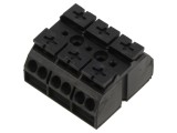 Conector WAGO 862-503 regletă conexiuni 20A 300V cu buton negru