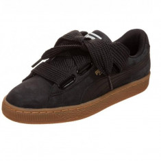 Tenisi femei Puma Basket Heart PERF Negru 40.5 foto