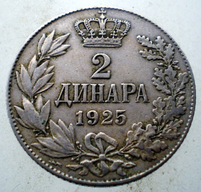1.092 YUGOSLAVIA JUGOSLAVIA IUGOSLAVIA ALEXANDER I 2 DINARA DINARI 1925 (p) foto
