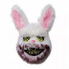 Masca creepy "Killer Rabbit", marime universala, Gonga® Alb