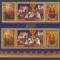 ROMANIA 2005 LP 1704 CRACIUN SERIE DANTELATA SI SERIE NEDANTELATA MNH