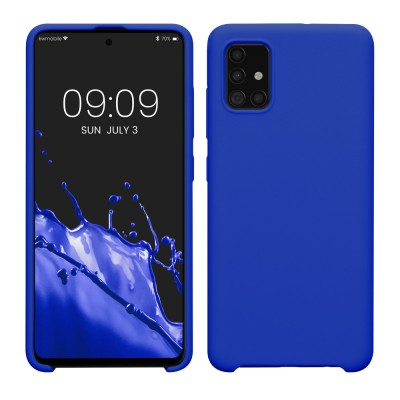 Husa Kwmobile pentru Samsung Galaxy A51, Albastru, Silicon, 51197.134 foto