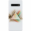 Husa silicon pentru Samsung Galaxy S10, Abstract Grunge Light Triangle