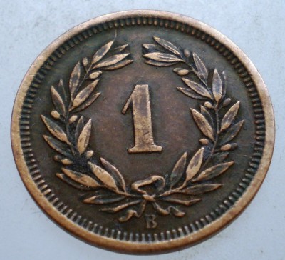 C.028 ELVETIA 1 RAPPEN 1919 B foto