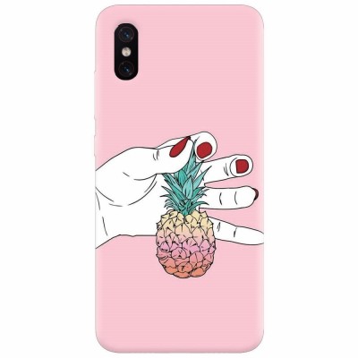 Husa silicon pentru Xiaomi Mi 8 Pro, Rainbow Pinepple foto
