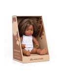 Papusa educativa 38 cm Fetita australianca nativa, MINILAND