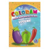 Coloram desene mari pentru cei mici: Legume