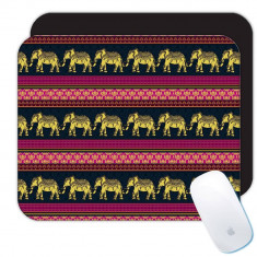 Tipar indian : Cadou Mouse pad : Animal Elephant Flower Ornament Stil oriental Yoga camera Decor foto