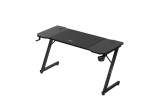 Birou gaming Huzaro, Hero 3.3, 140 x 60 x 74 cm, inclusiv mousepad 80 x 58 cm, 2 Intrari Pentru Cabluri, Negru
