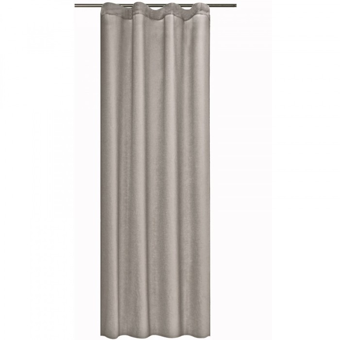 Draperie opaca Stella cu rejansa Jemidi, 140 x 245 cm, Gri, Poliester, 55283.25.03