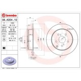 Set discuri frana Toyota Corolla Verso (Zer , 1.6 (ZNR10_), 1.8 (ZNR11_), 2.0 D-4D (CUR10_), 2.2 D-4D (AUR10_), punte spate, 290x10, plin, BREMBO