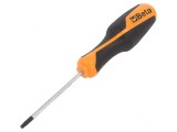 Surubelniță Torx T15H Beta Betagrip 80mm cu Găură de Siguranță, Antialunecare