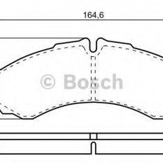 Set placute frana,frana disc IVECO DAILY III bus (1999 - 2006) BOSCH 0 986 424 833