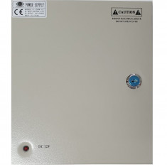 Sursa alimentare 12V 10A cu 9 canale in cutie de tabla POWER BOX10A