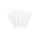 Sosete tip talpici, unisex, set 4 perechi, alb 42-48