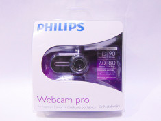 Camera WEB Philips Webcam Pro HD microfon stereo 90 fps video - sigilata foto