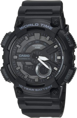 Ceas Barbati, Casio, Collection AEQ AEQ-110W-1B - Marime universala foto