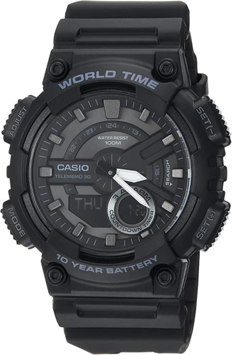 Ceas Barbati, Casio, Collection AEQ AEQ-110W-1B - Marime universala