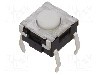 Microintrerupator, 6x6mm, OFF-(ON), SPST-NO, OMRON OCB - B3W-1000