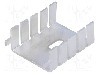 Radiator presat, aluminiu, 33mm x 25.4mm, FISCHER ELEKTRONIK - FK 222 MI