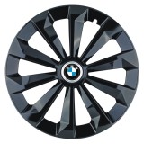 Set 4 Capace Roti 16 inchi (R16) Fame Negru, Compatibile Cu BMW, Autohelix MSA