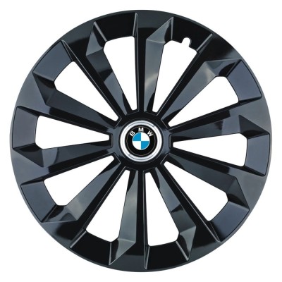 Set 4 Capace Roti 15 inchi (R15) Fame Negru, Compatibile Cu BMW foto