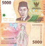 Indonezia 5000 Rupiah rupii 2022 PW-164 Eroii Nationali UNC