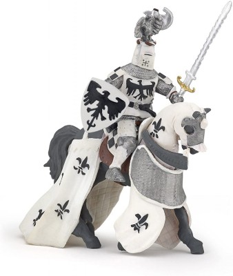 Papo Figurina Cavaler Cu Pene Alb foto