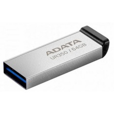 MEMORIE USB 3.2 ADATA 64 GB, carcasa metalica, gri, &quot;UR350-64G-RSR/BK&quot; (timbru verde 0.03 lei)