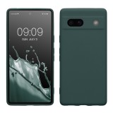Husa Kwmobile pentru Google Pixel 7a, Verde inchis, Silicon, KWM000019YF017C, Carcasa
