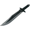 Cutit Vanatoare Rambo 2 cu Kit Supravietuire si Teaca, Master Cutlery, Otel Inoxidabil, 36cm, Spargator Geam, Busola, Surubelnita