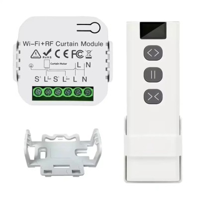 Sistem automatizare rulouri, jaluzele, perdele, draperii &amp;ndash; WiFi, Tuya, telecomandă RF foto
