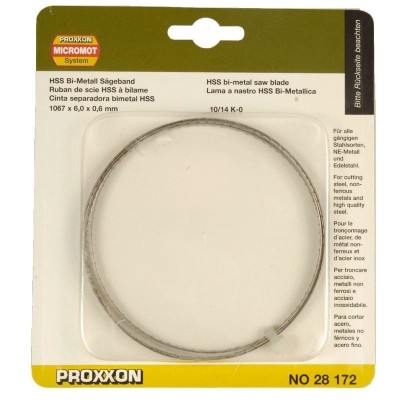 Panza standard pentru fierastrau cu banda Micromot MBS 240 E Proxxon 28176, 1065x5x0.4 mm, 14 DPI foto