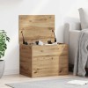VidaXL Ladă depozitare cu capac, stejar artizanal 60x42x46 cm lemn