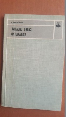 Limbajul logicii matematice- H. Freudenthal foto