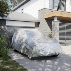 Husa auto SUV, curele cu catarama, complet, argintiu L PEVA GartenMobel Dekor foto