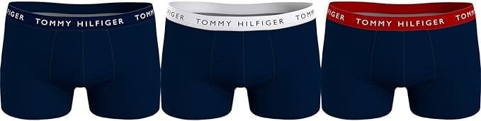 Boxeri pentru barbati Tommy Hilfiger 3P Trunk, Marimea M (86 - 91cm), pereche de 3, bleumarin - NOU