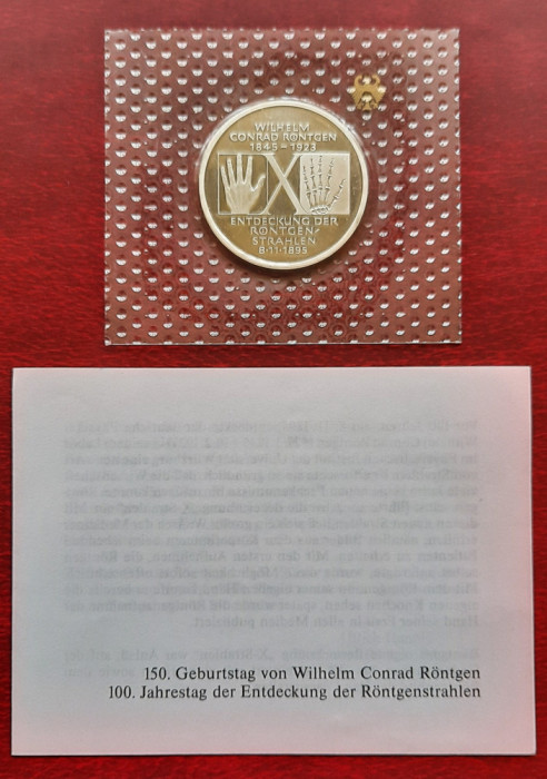 Moneda comemorativa de argint - 10 Deutsche Mark 1995 - G 3419