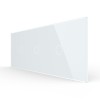 Intrerupator Simplu + Simplu + Simplu cu Touch LIVOLO cu Rama Din Sticla, Standard Italian, 6M SmartElectro IntelligentHouse