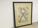 Cumpara ieftin PAUL NEAGU, STARE- EXERCITIUL 3. TUS SI ACUARELA/ HARTIE, INTITULAT, SEMNAT &rdquo;P. NEAGU &rdquo; DATAT 1986, INRAMAT, Abstract