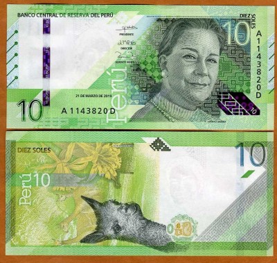 !!! PERU - 10 SOLES 2019 ( 2021) - P NEW - UNC foto