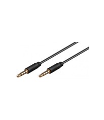 Cablu audio Jack 3.5 mm 4 pini 1m Goobay foto