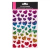 Set Autocolante Decorativ, Inimi Reliefate, Multicolor, 51 Bucăți, Oem