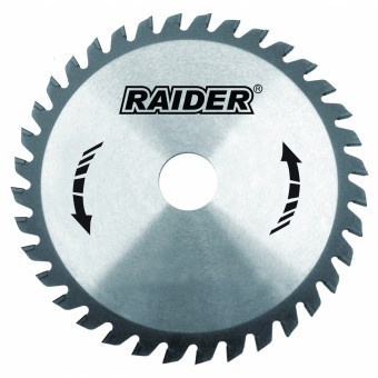 Disc pentru fierastrau circular, Raider 163129, pentru taiat lemn, 190х25.4 mm, 40T foto