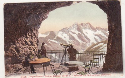 bnk cp Elvetia - Jungfraujoch - Statia Eismeer - zata foto