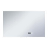Cumpara ieftin Oglinda cu LED de baie cu senzor tactil si afisaj ora 100x60 cm