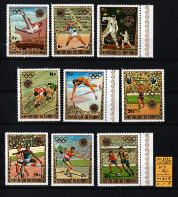 Burundi, 1972 | Jocurile Olimpice M&amp;uuml;nchen 72 - Olimpiadă | Serie MNH | aph foto