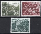 Norvegia 1977 - Copaci, flora, serie neuzata